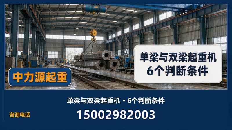 单梁与双梁起重机怎么选：6 个判断条件