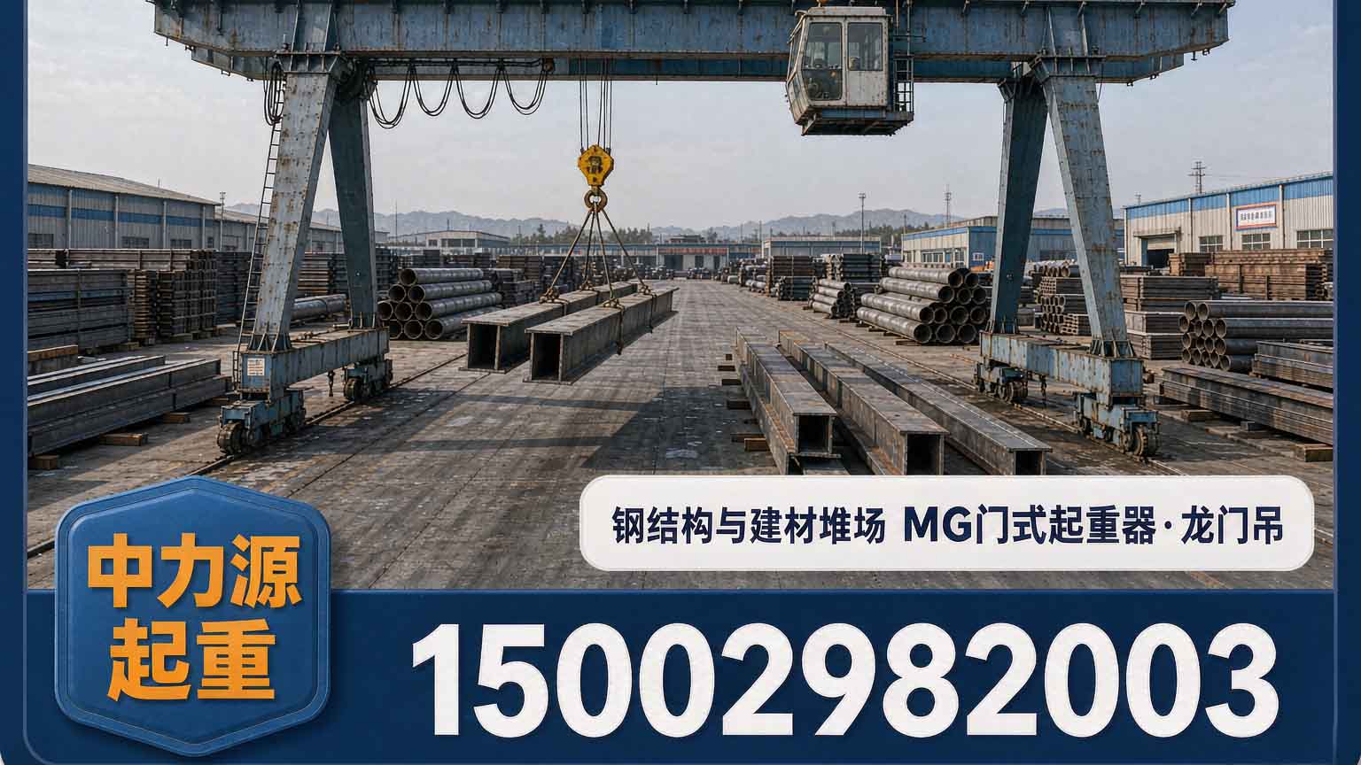 钢结构与建材堆场起重方案｜门式起重机选型